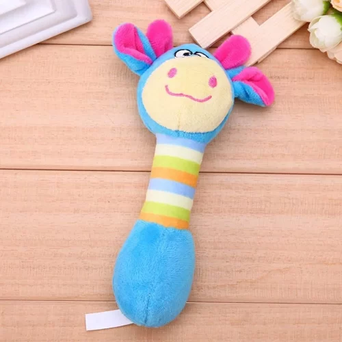 Animal Shape Pet Puppy Dog Plush Sound Squeaker Chewing Toy (Blue, 16 cm) - Image 2
