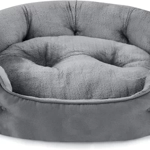 Oval Dog Bed & Cat Bed Grey Colour Machine Washable