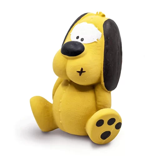 Dog Squeaky Dog Toy, Yellow (S) - Image 2