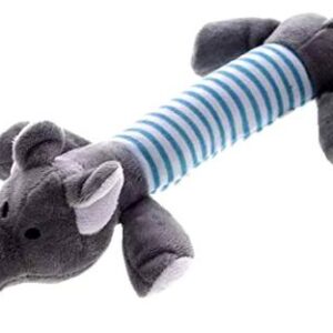 Squeak Chew Sound Elephant FleeceToy For Dogs