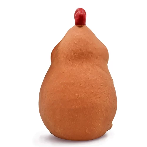 Squeaky Dog Toy, Brown | Soft Texture for Teeth + Gums | Squeaker Inside | 100% Natural Latex - Image 2