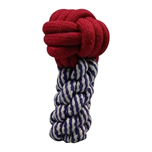Durable Monkey Ball Knotted Cotton Rope Toys for Teeth Cleaning and Chewing