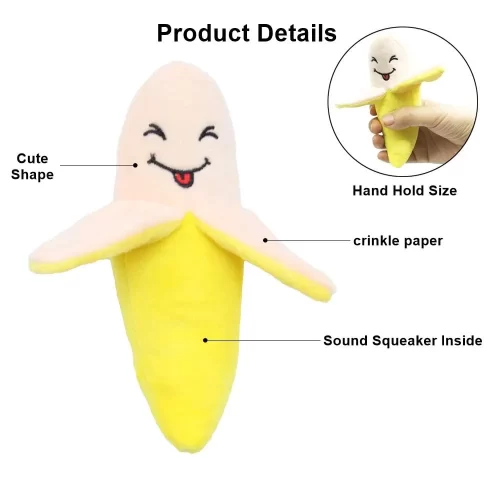 Puppy Chew Toy, Squeaky Dog Toy, Pineapple - Image 3